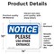 Signmission Please Use Other Entrance OSHA Notice Sign, Vinyl Decal, 14in W x 10in L, 2PK OS-2PACK-NS-D-1014-L-17629 - alternate 2